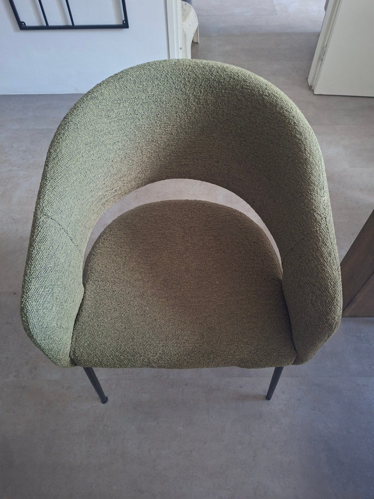 2 groene eetkamerstoelen van Karwei, Ophalen, Gebruikt, Twee, Overige kleuren