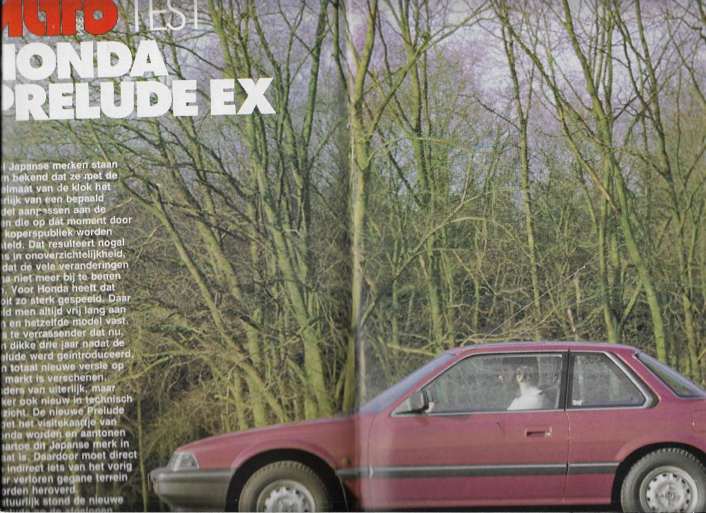 Roadtest HONDA Prelude EX, Autovisie 1983., Honda, Ophalen of Verzenden, Zo goed als nieuw, Autovisie