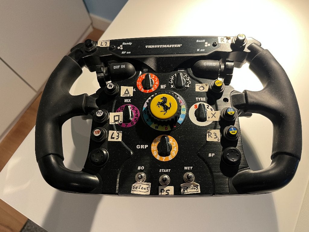 Sim race F1 stuur - Thrustmaster F1, Spelcomputers en Games, Ophalen of Verzenden, Gebruikt, Stuur of Pedalen