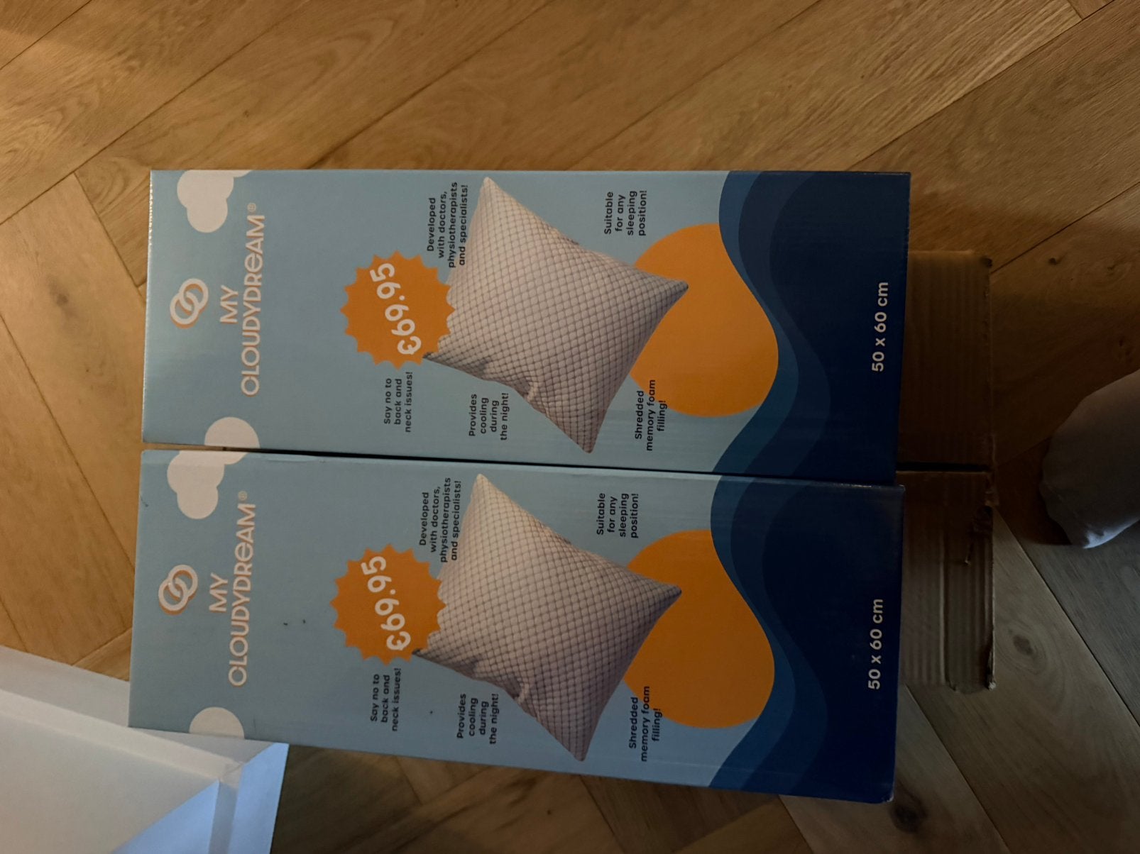 2x hoofdkussen mycloudydream, Ophalen of Verzenden