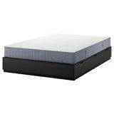 Nordli bedframe 140 x 200cm, 6 lades, Ophalen, Zo goed als nieuw, Tweepersoons, 140 cm