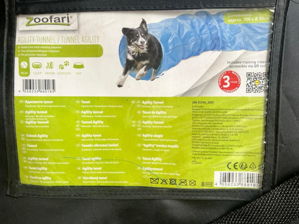 Trainingstunnen voor honden 300 x 50 cm, Ophalen, Nieuw, Intelligentiespeelgoed
