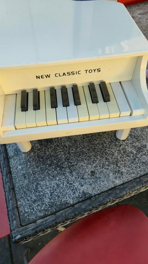 New Classic Toys speelgoedpiano wit, Ophalen of Verzenden