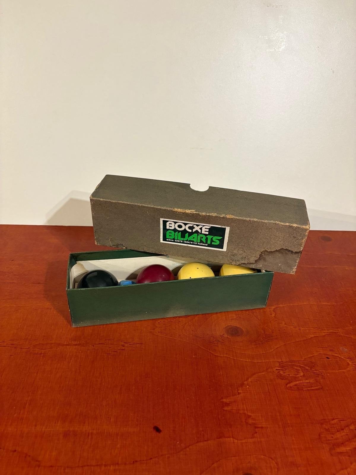 Vintage Bocxe Biljartballen Set - Gebruikt, Ophalen of Verzenden, Gebruikt, Keu of Ballen