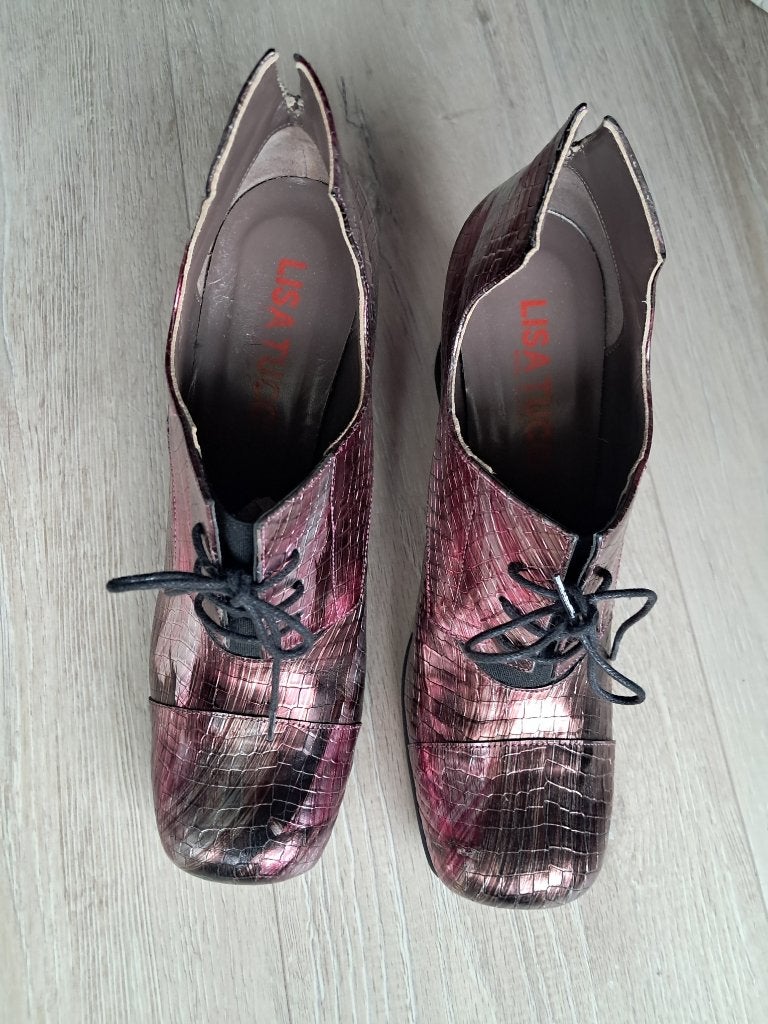 Heel aparte roze (enkel)pumps maat 40, Pumps, Zo goed als nieuw, Roze, Lisa Tucci