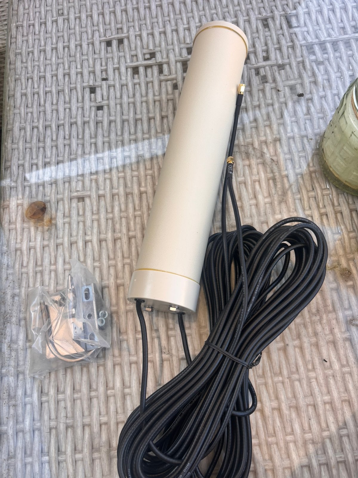 Nieuwe 4G MiMo buitenantenne + 2x 10m kabel | SMA-M, Ophalen of Verzenden, Nieuw, Antenne