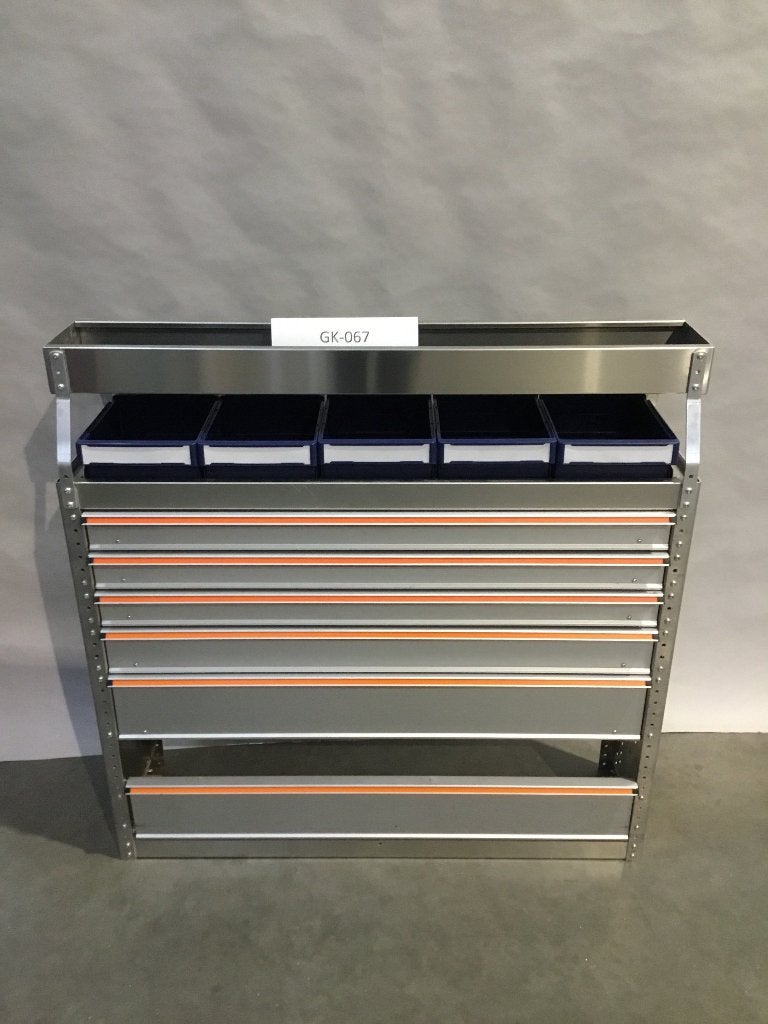 Aluminium Finnerup bedrijfswagen inrichting GK-067, Ophalen of Verzenden