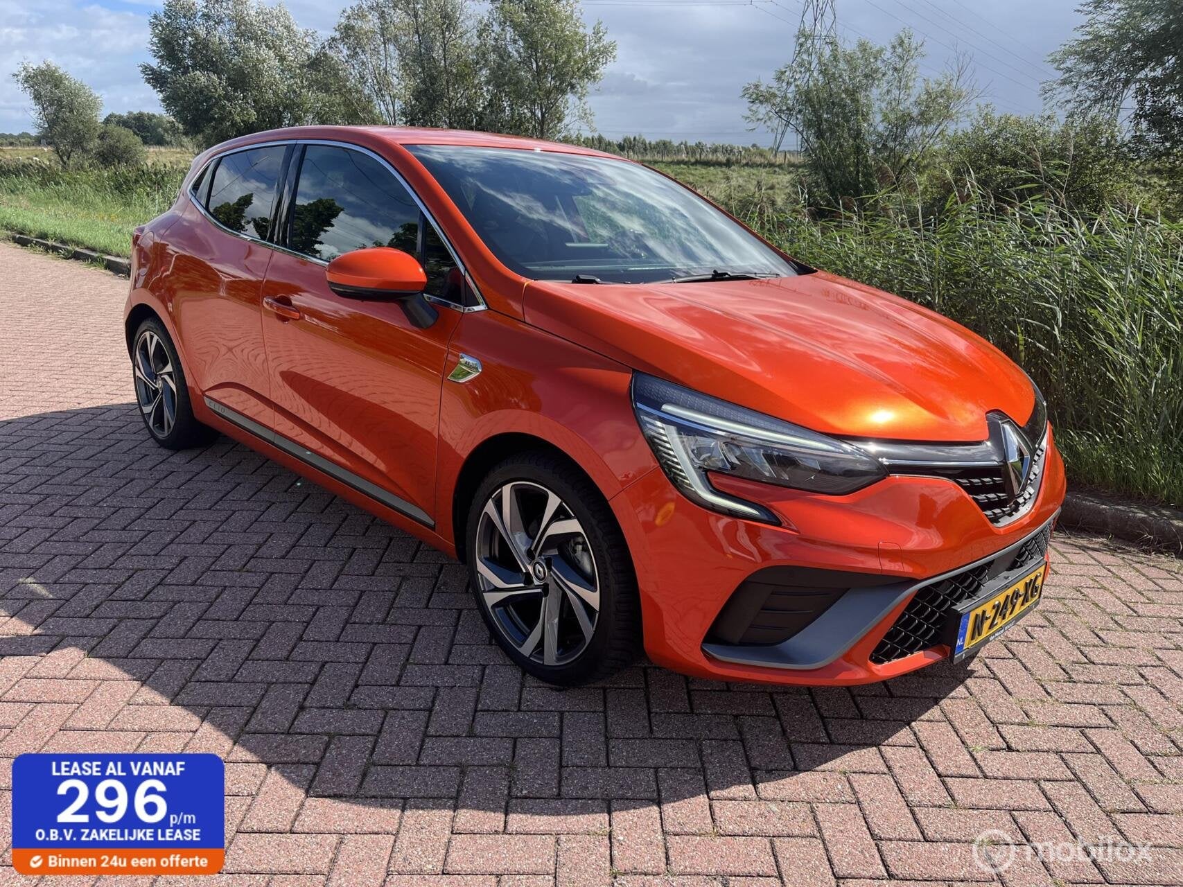 Renault Clio 1.6 E-Tech Hybrid 140 R.S. Line + Leer, Gebruikt, Euro 6, Automatische klimaatregeling, 23 km/l