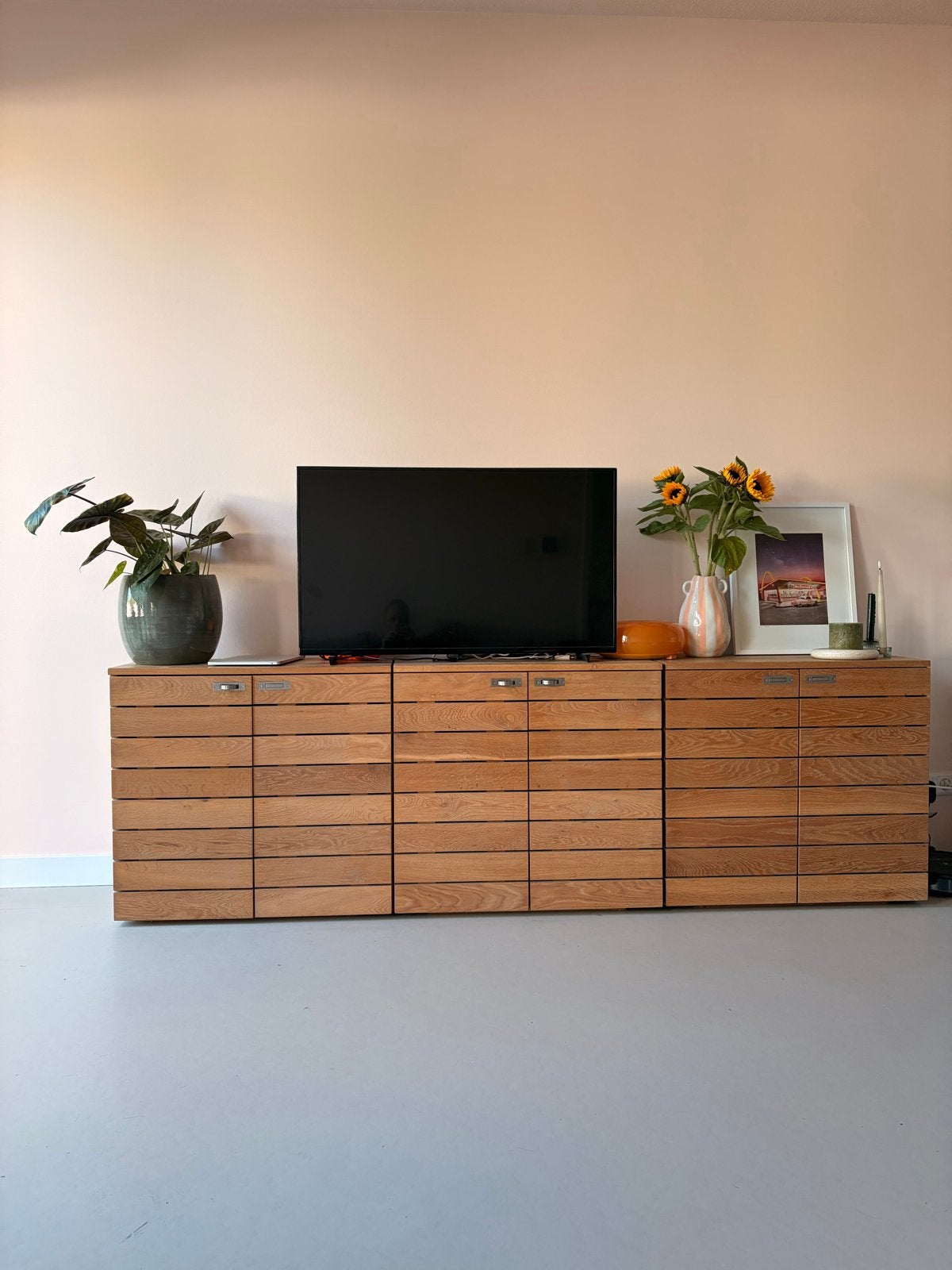 Drie massief eiken houten kasten - Goede staat, Huis en Inrichting, Ophalen, Gebruikt