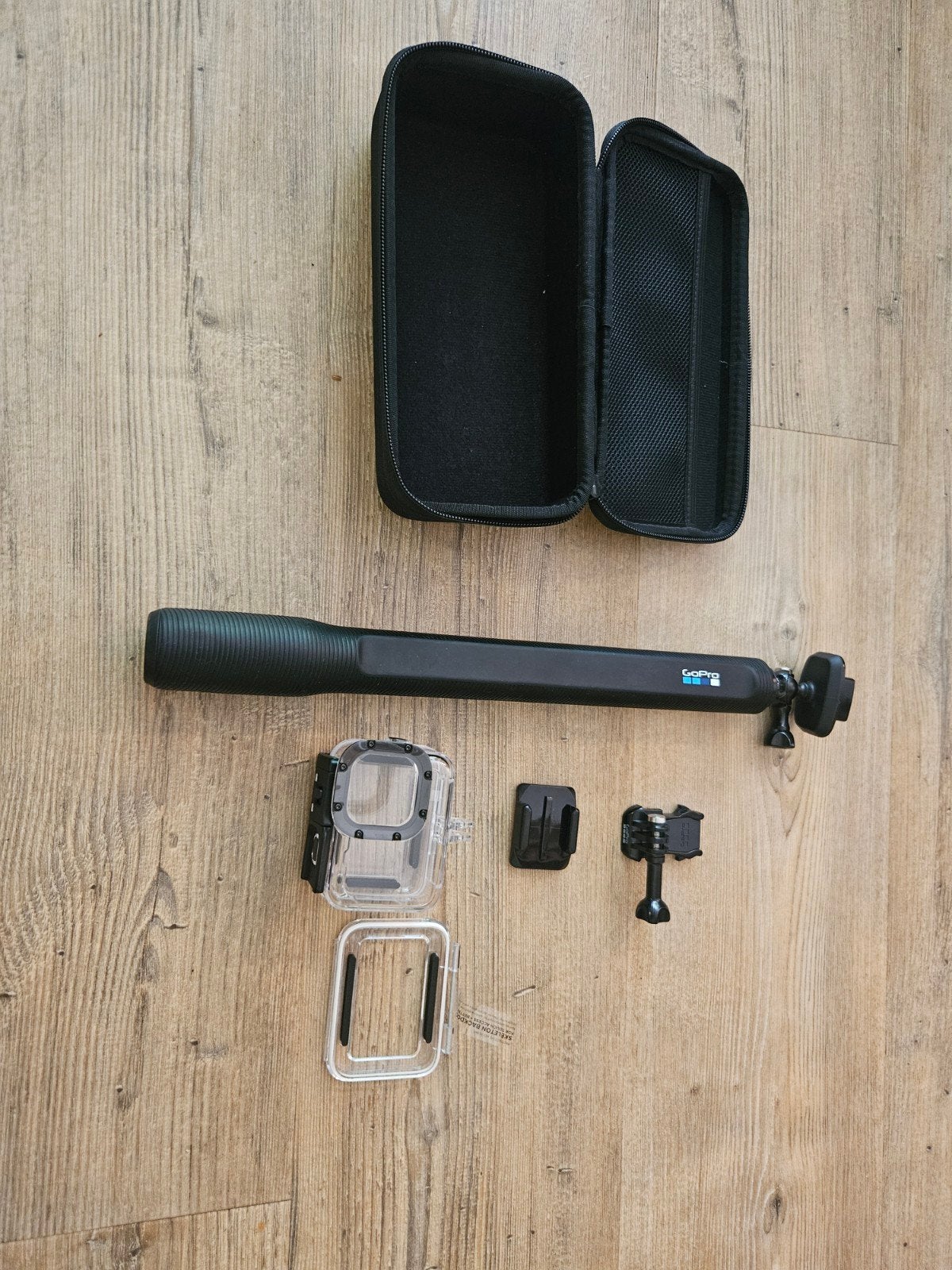 diverse GoPro accessoires. verstelbare selfie stick, Audio, Tv en Foto, Actiecamera's, Gebruikt, Ophalen of Verzenden, GoPro, Nvt