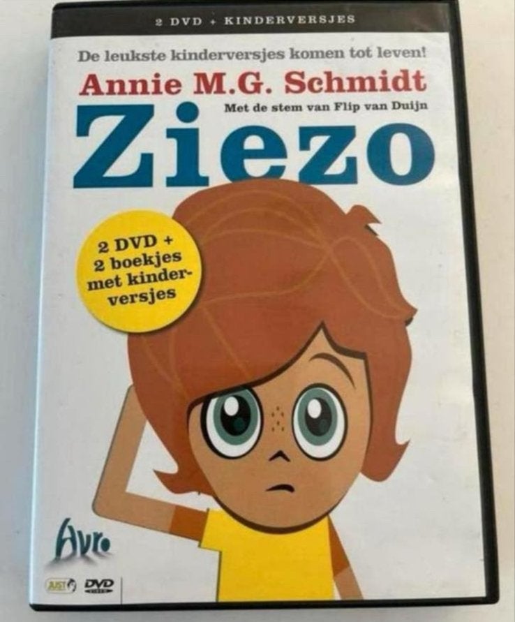 2 DVD + 2 boekjes: Kinderversjes Annie M.G. Schmidt ZieZo, Alle leeftijden, Ophalen of Verzenden, Zo goed als nieuw