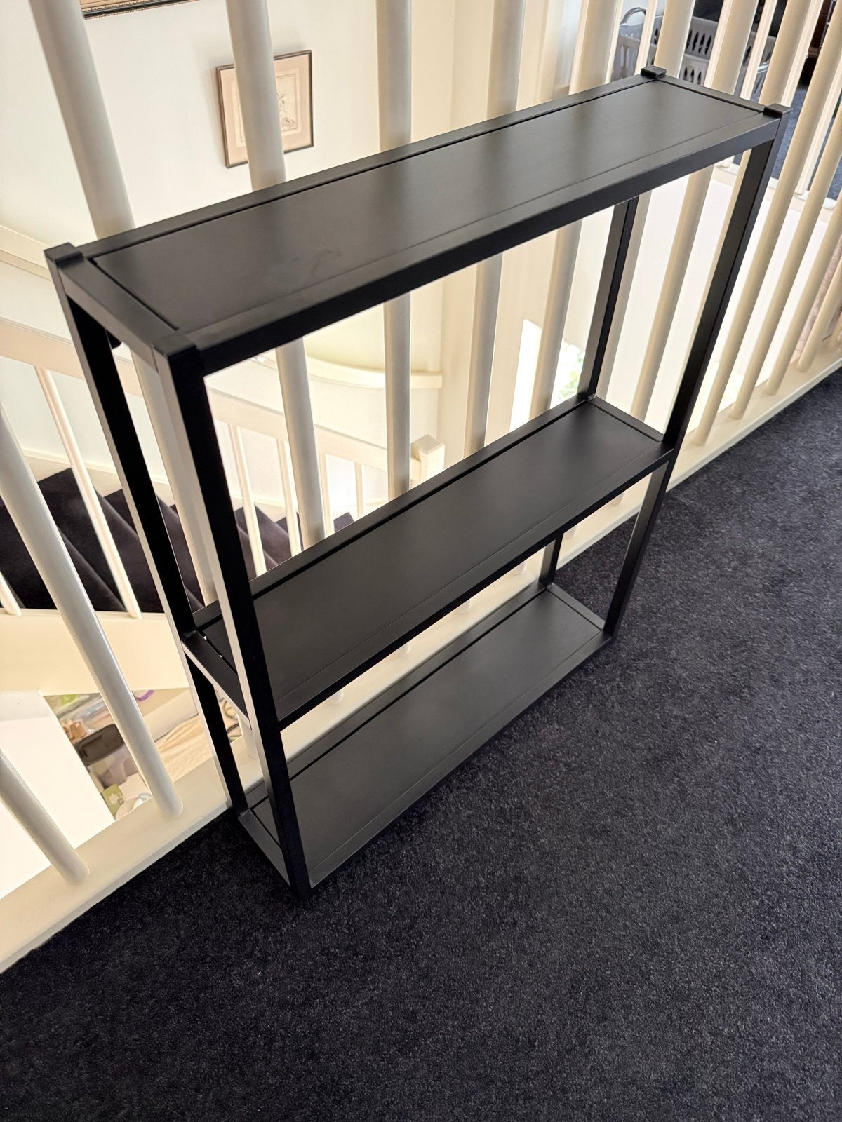 Ikea rek 75x60x15 cm - Zwart, met lichte gebruikssporen, Ophalen, Met plank(en), Gebruikt, 50 tot 100 cm