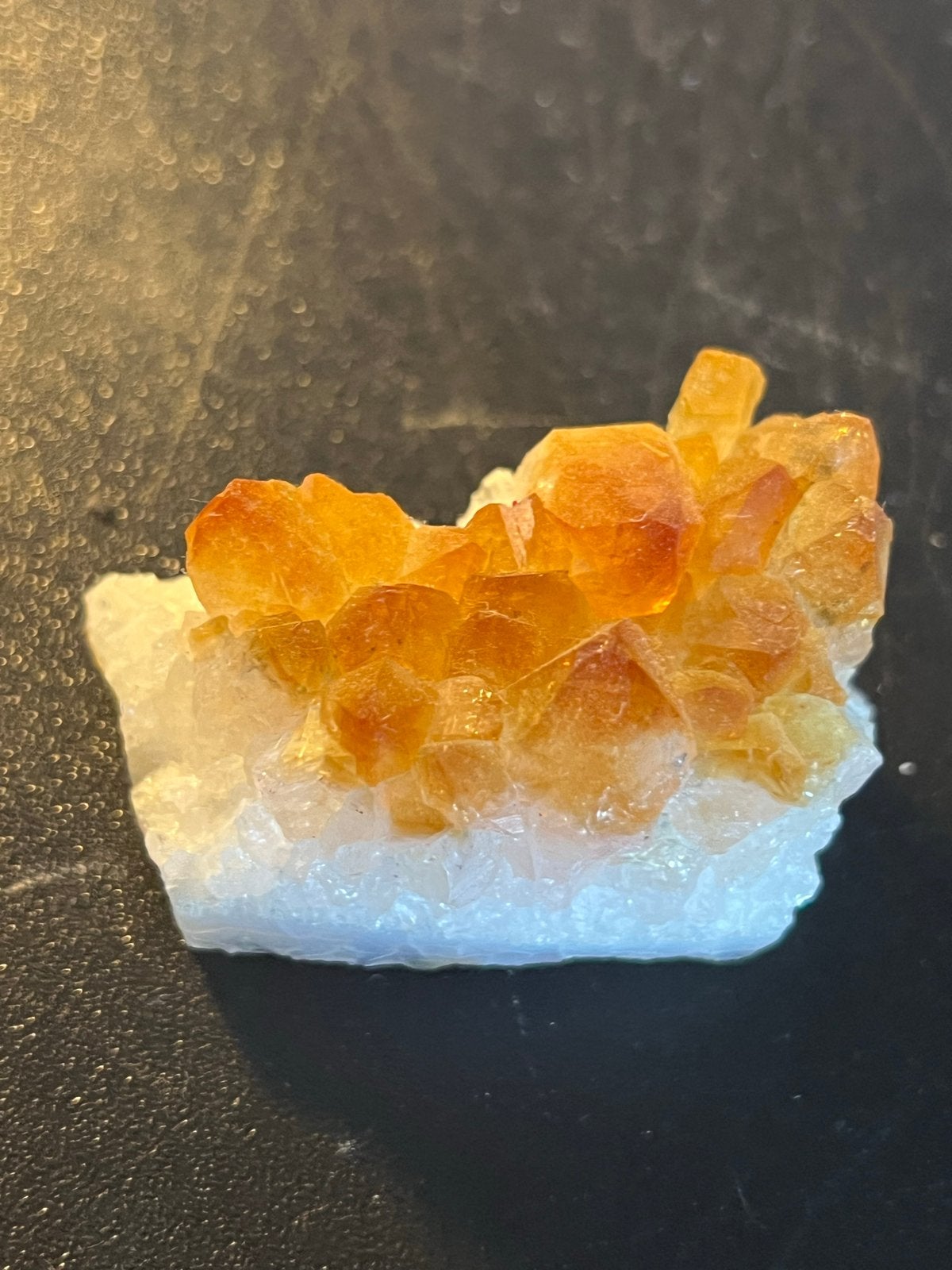 Prachtige Citrien Kristal Cluster - Natuurlijke Gele Kwarts, Ophalen of Verzenden, Zo goed als nieuw