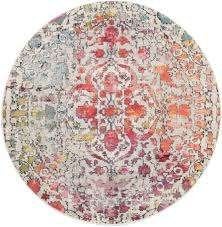 Kaleidoscope vloerkleden rond diameter 150 cm en 200 cm, Huis en Inrichting, Blauw, Moderne & eclectische interieurs mix roze, oranje, blauw en geel