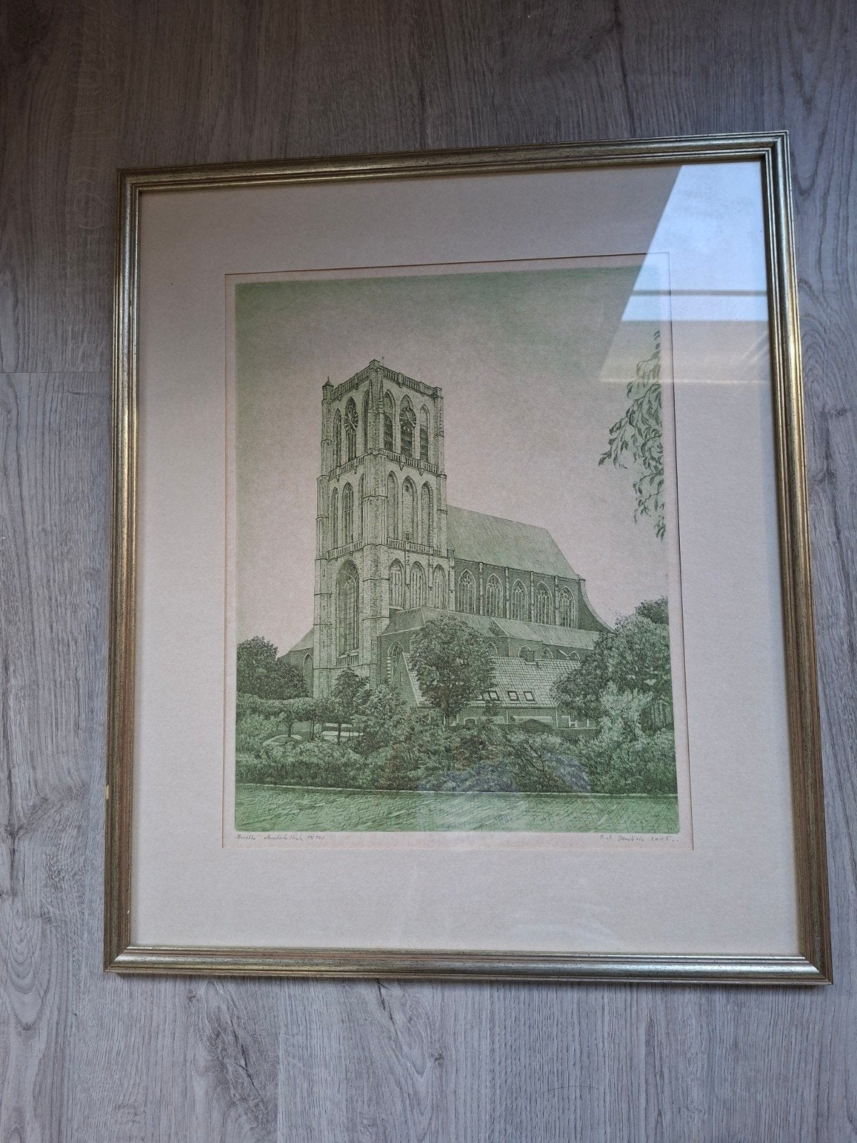 Te koop schilderij Brielse Dom, Antiek en Kunst, Ophalen