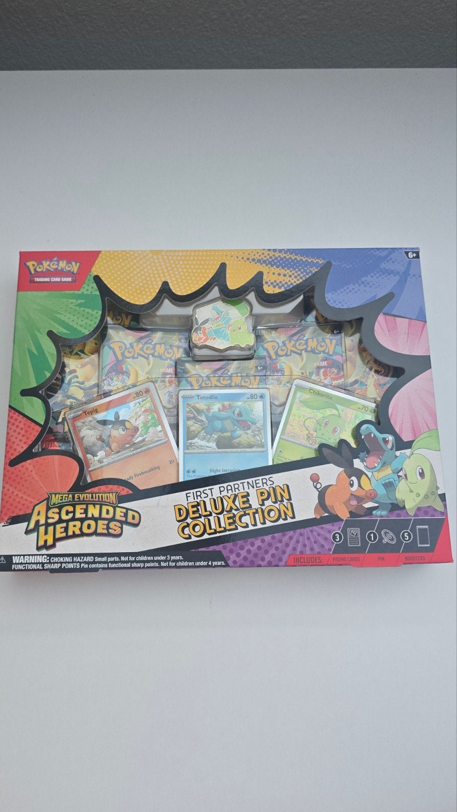 Pokémon Deluxe Pin Collection Ascended Heroes, Ophalen of Verzenden, Zo goed als nieuw, Foil