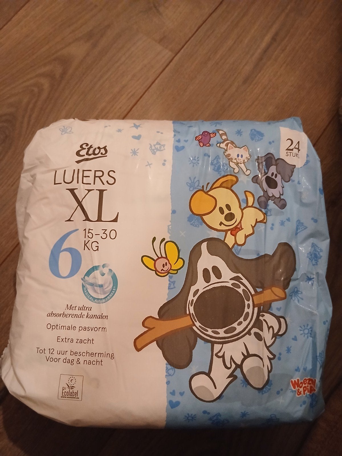 Etos Luiers XL 6 (15-30 KG) - 24 stuks, Ophalen of Verzenden, Nieuw