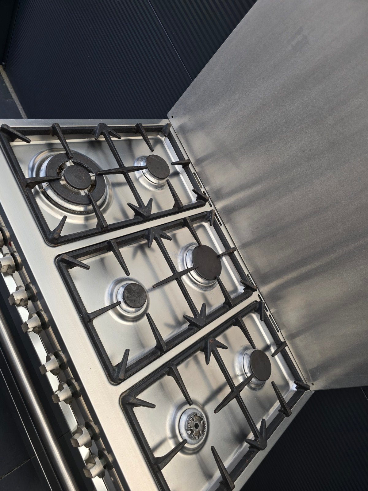 Smeg Fornuis met Gas Kookplaat en Oven, Gebruikt, Hete lucht, 60 cm of meer, Ophalen of Verzenden