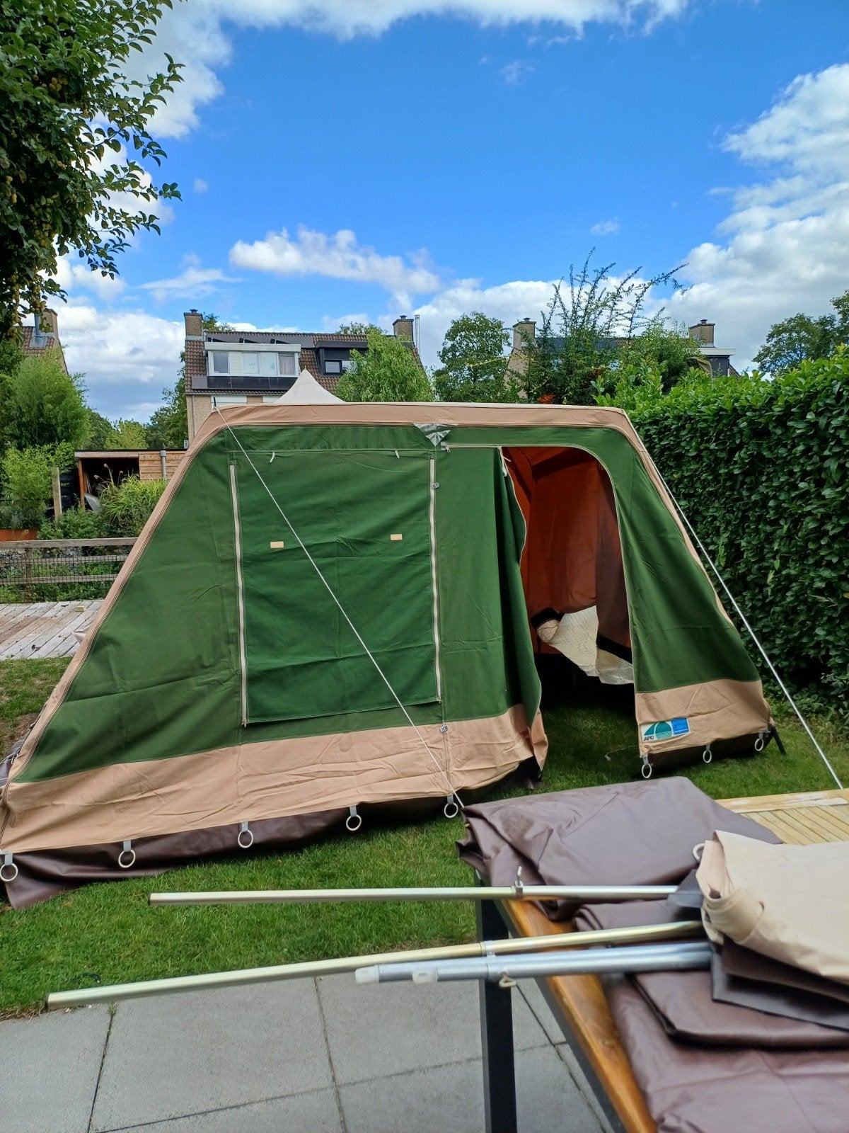Japio tent, Caravans en Kamperen, Ophalen, Gebruikt, Tot en met 4