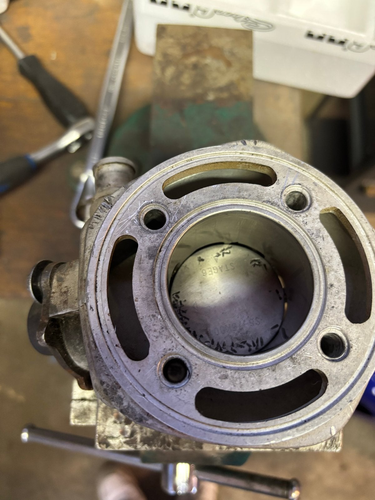 Stage6 Sport pro 70cc Cilinderkit. (Vastgelopen), Ophalen of Verzenden, Gebruikt, Cilinder