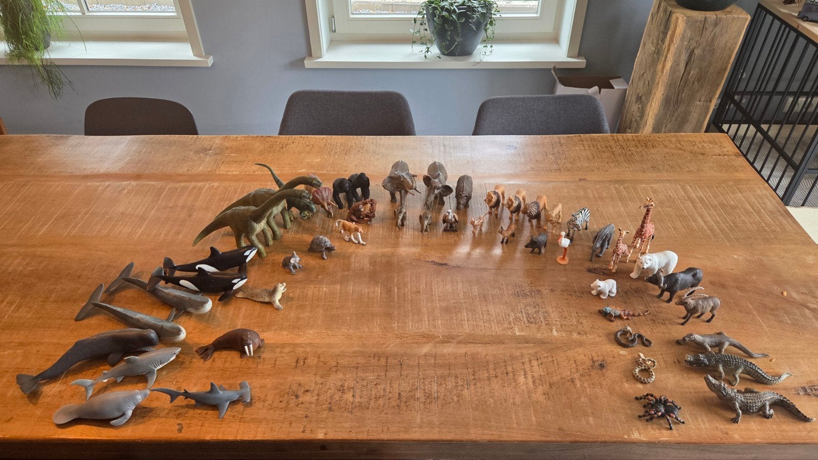 Grote collectie Schleich dierenfiguren, Ophalen, Zo goed als nieuw