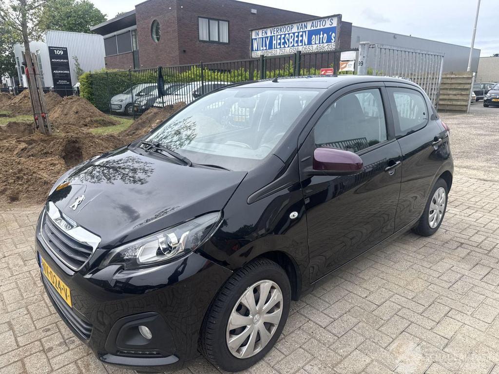 Peugeot 108 1.0e-VTI BLEU LION 74463 KM BOUWJAAR 2017 LICHTE, Auto diversen, Schadeauto's, Zwart, Handgeschakeld, Benzine, Hatchback