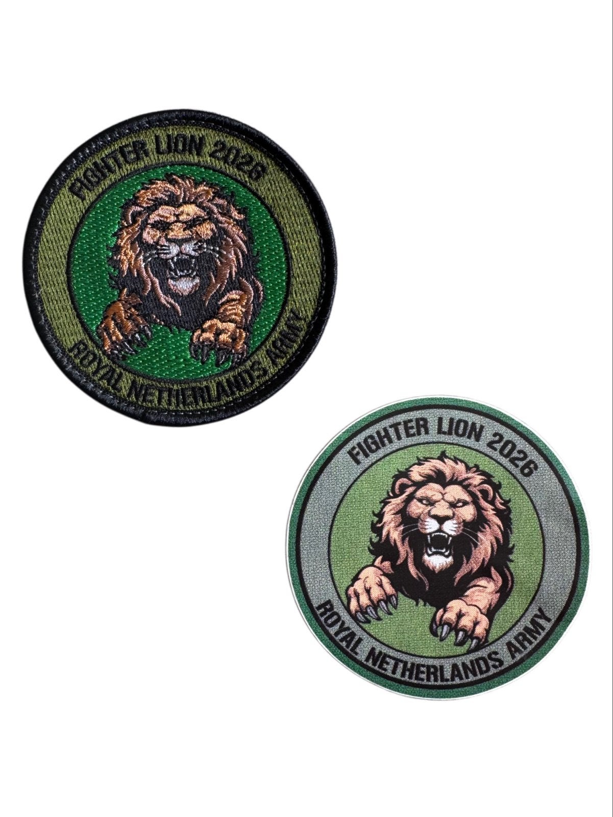 Fighter Lion 2026 Royal Netherlands Army Patch Set, Ophalen of Verzenden, Nieuw