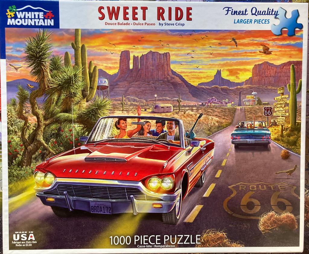 White Mountain 1000🧩 Sweet Ride, Ophalen of Verzenden, 500 t/m 1500 stukjes, Zo goed als nieuw, Legpuzzel