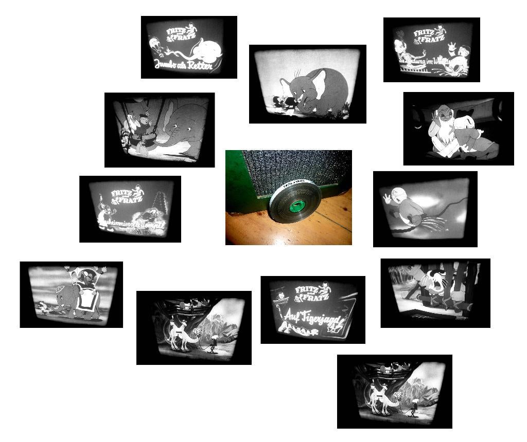 16mm film cartoon - Duits - Fritz & Fratz - mooi - 1940, Ophalen of Verzenden, 16mm film