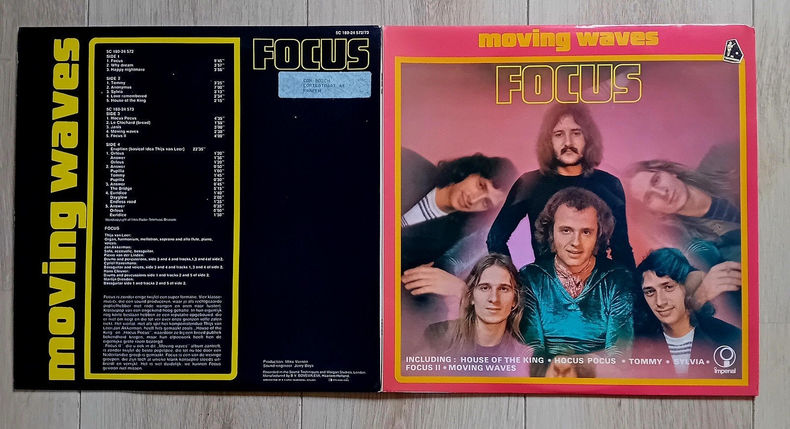 Focus - Moving waves 2 lp vinyl rock pop Akkerman van Leer, Ophalen of Verzenden, Gebruikt, LP