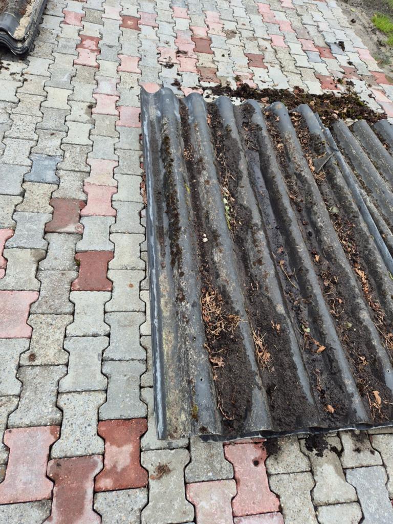 Cementvezel golfplaten GRATIS, Overige materialen, Zwart, Ophalen of Verzenden, 15 m² of meer