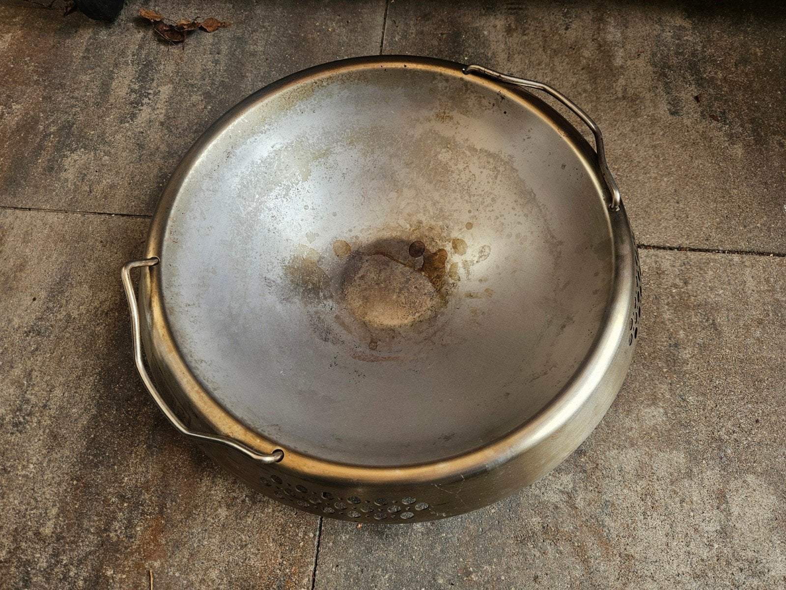 Roestvrijstalen wok voor Weber BBQ 47 cm, Ophalen of Verzenden, Gebruikt, WEBER BBQ