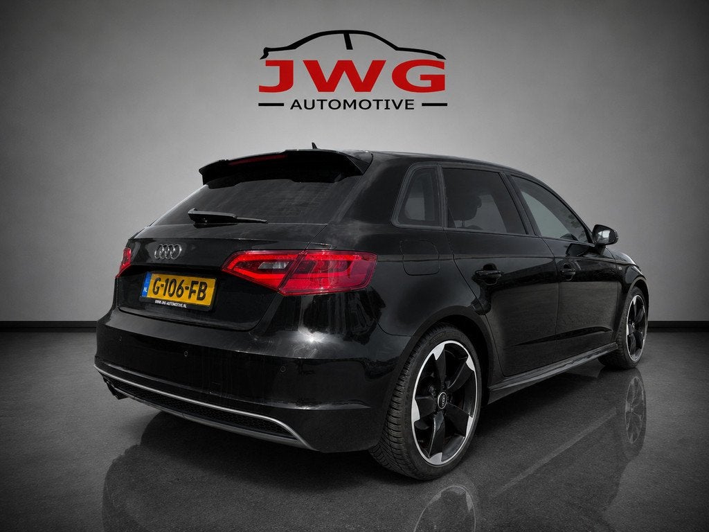 Audi A3 Sportback 1.4 TFSI Ambition Pro Line S Automaat/Crui, Auto's, Euro 5, Gebruikt, Zwart, Leder en Stof
