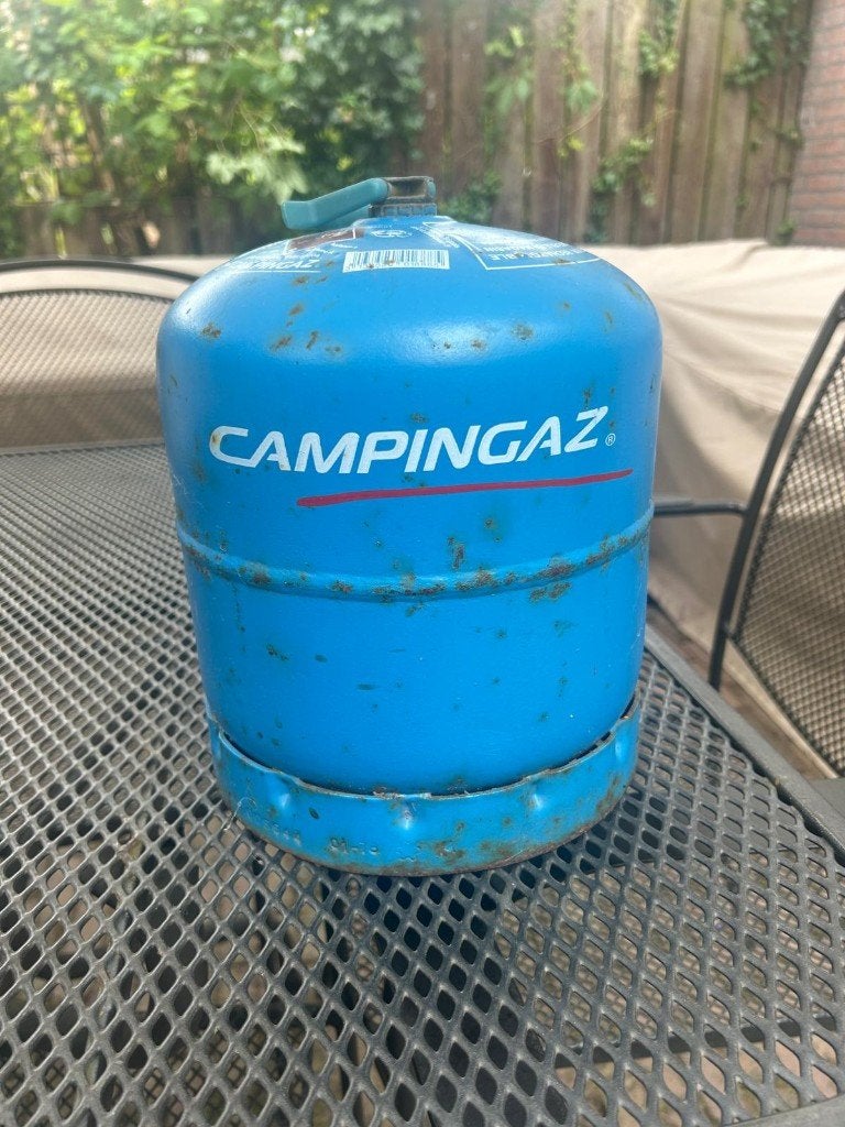 Campingaz Gasfles 907, Ophalen, Gebruikt