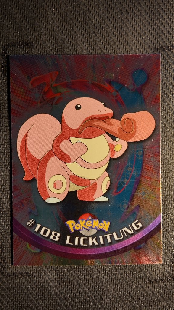 lickitung 108 topps | Pokemon kaart, Ophalen, Losse kaart, Foil