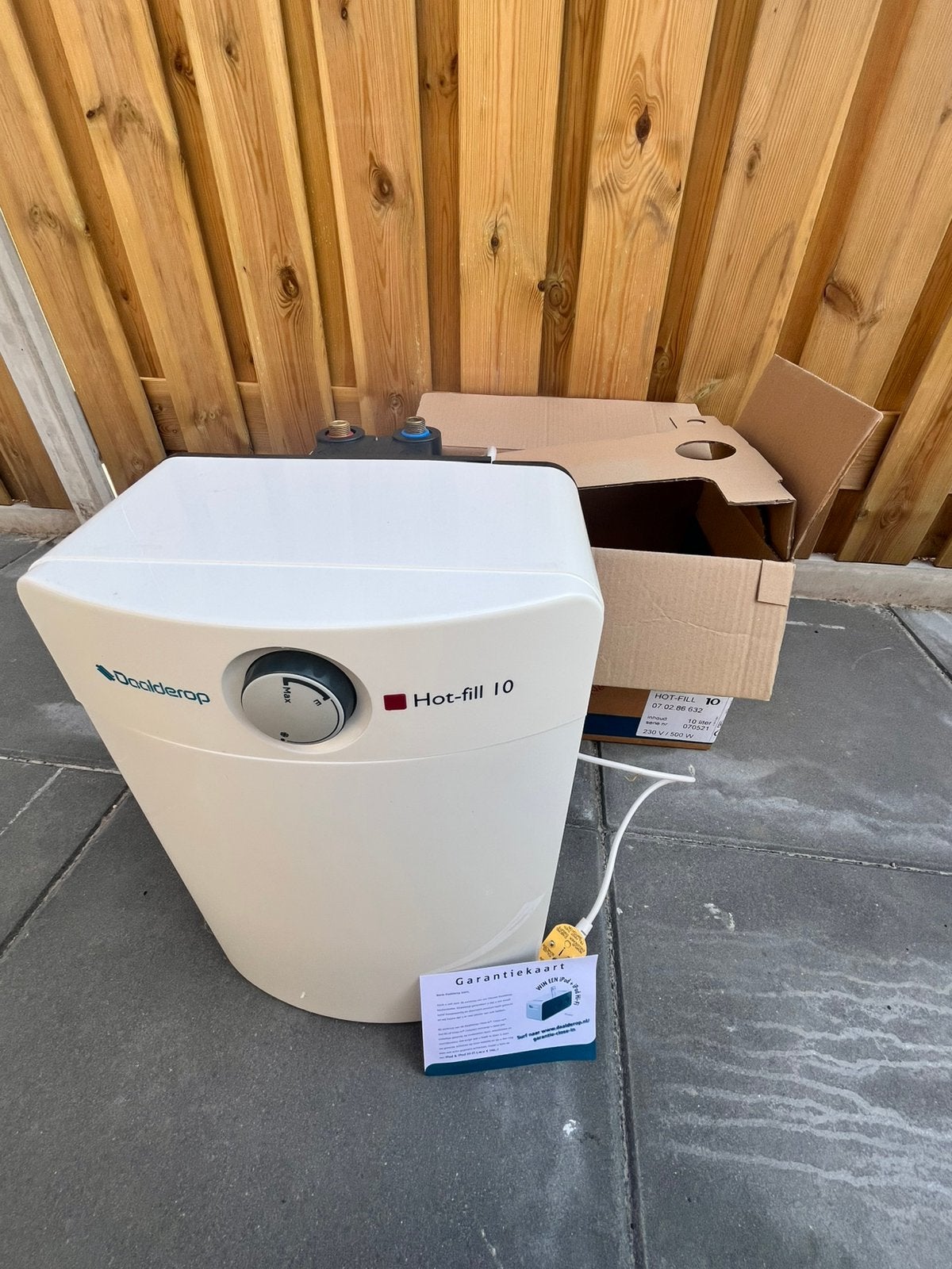Close in boiler Daalderop 10 liter hot fill, Nieuw, Minder dan 3 jaar oud, Minder dan 20 liter, Boiler
