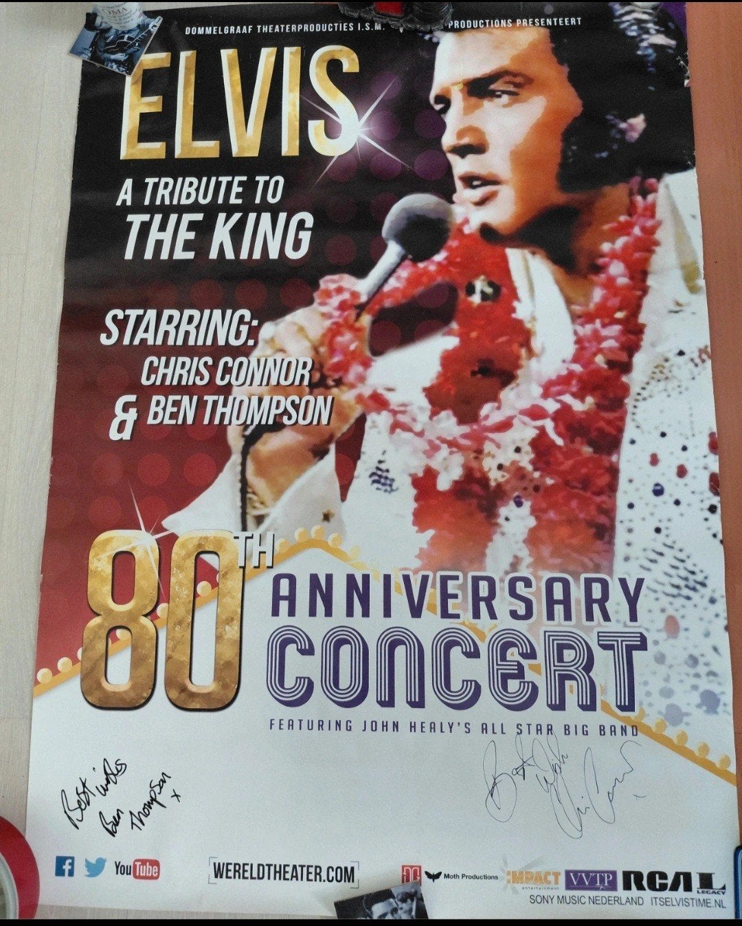 Elvis  poster anniversary  concert, Verzamelen, Posters, Ophalen of Verzenden, Zo goed als nieuw, Muziek