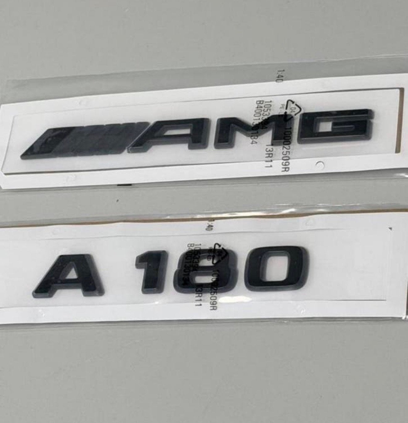 Glans zwart emblemen - Mercedes A Class W176  W177 A180 AMG, Ophalen of Verzenden, H, H, H
