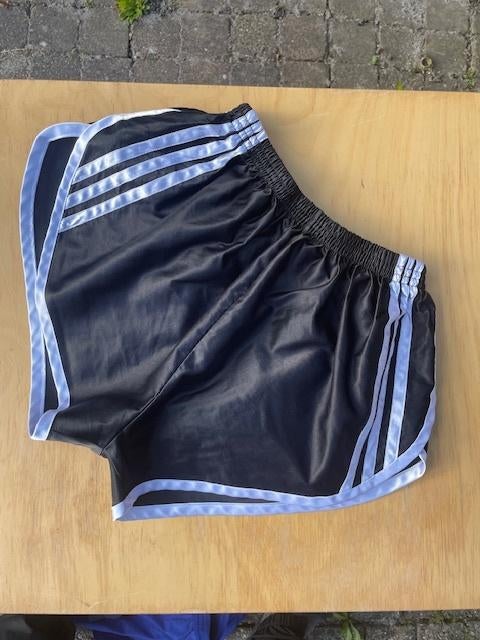 Nylon glans sport broek, Maat 52/54 (L), Zwart, Ophalen of Verzenden, Zo goed als nieuw