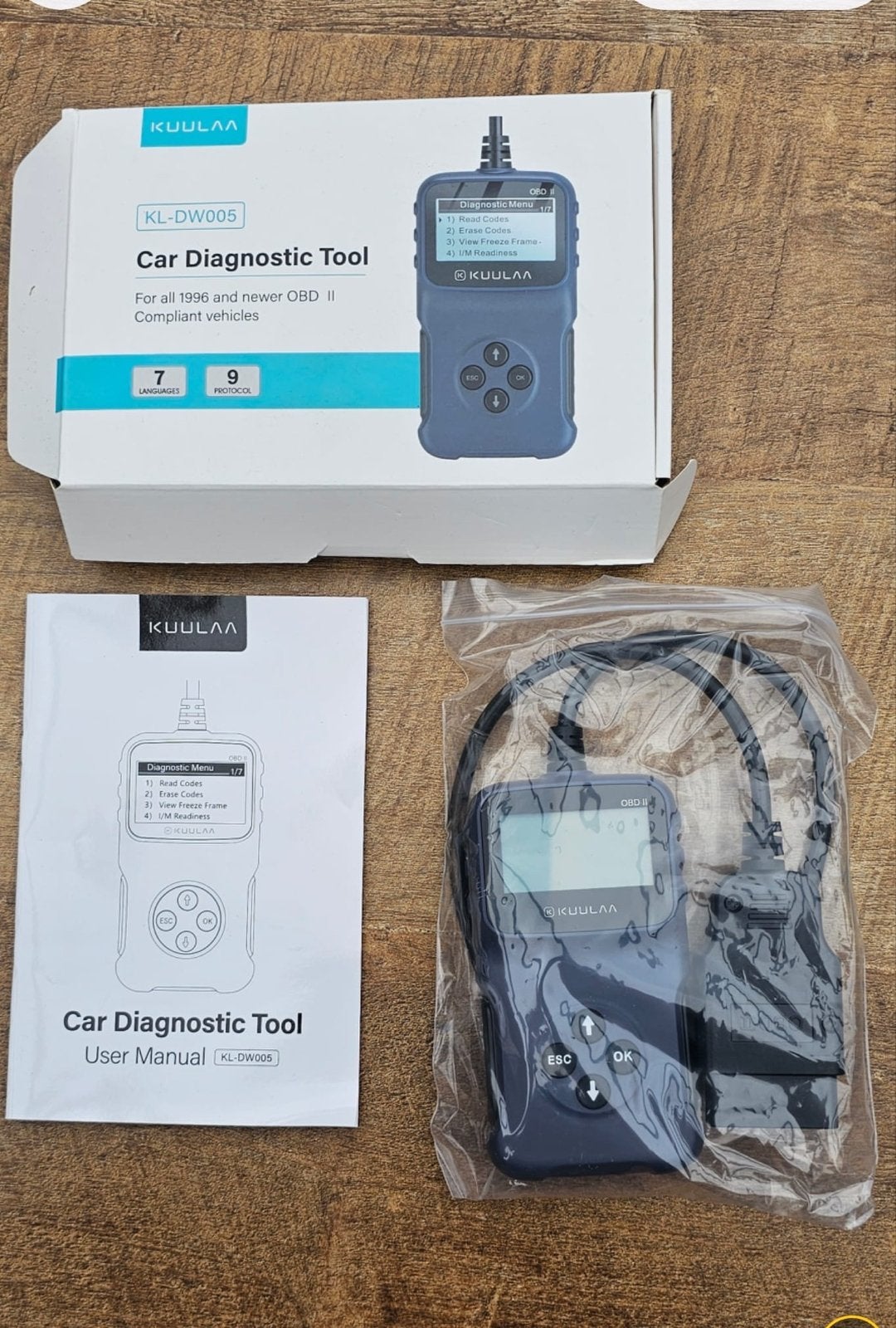 KUULAA KL-DW005 Auto Diagnostische Tool OBD II Scanner, Ophalen of Verzenden, Nieuw