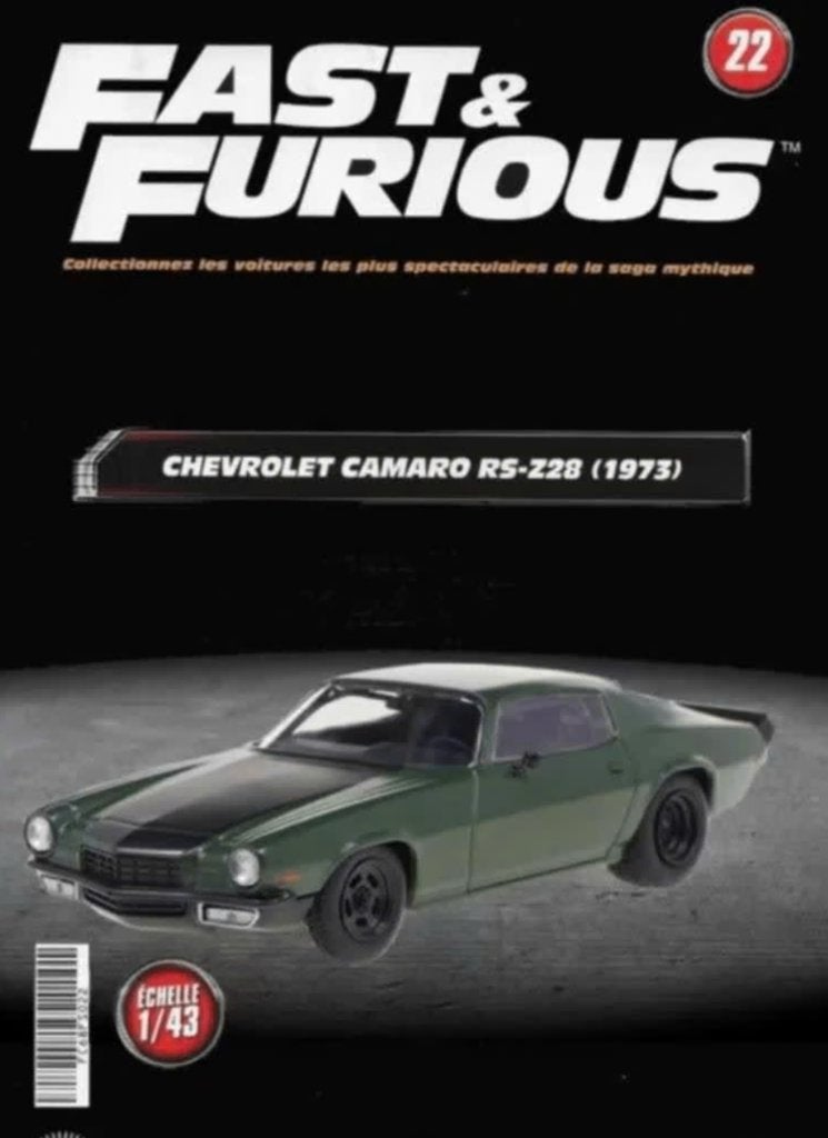 Chevrolet camero RS-Z28 1973 1/43 FAST & FURIOUS ALTAYA # 22, Hobby en Vrije tijd, Modelauto's | 1:43, Verzenden, Nieuw, Auto