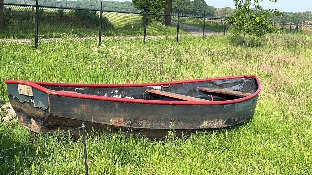 Stalen bootje (schuren, verven en klaar voor gebruik), Watersport en Boten, Bootonderdelen, Ophalen, Gebruikt, Overige typen, Motorboot