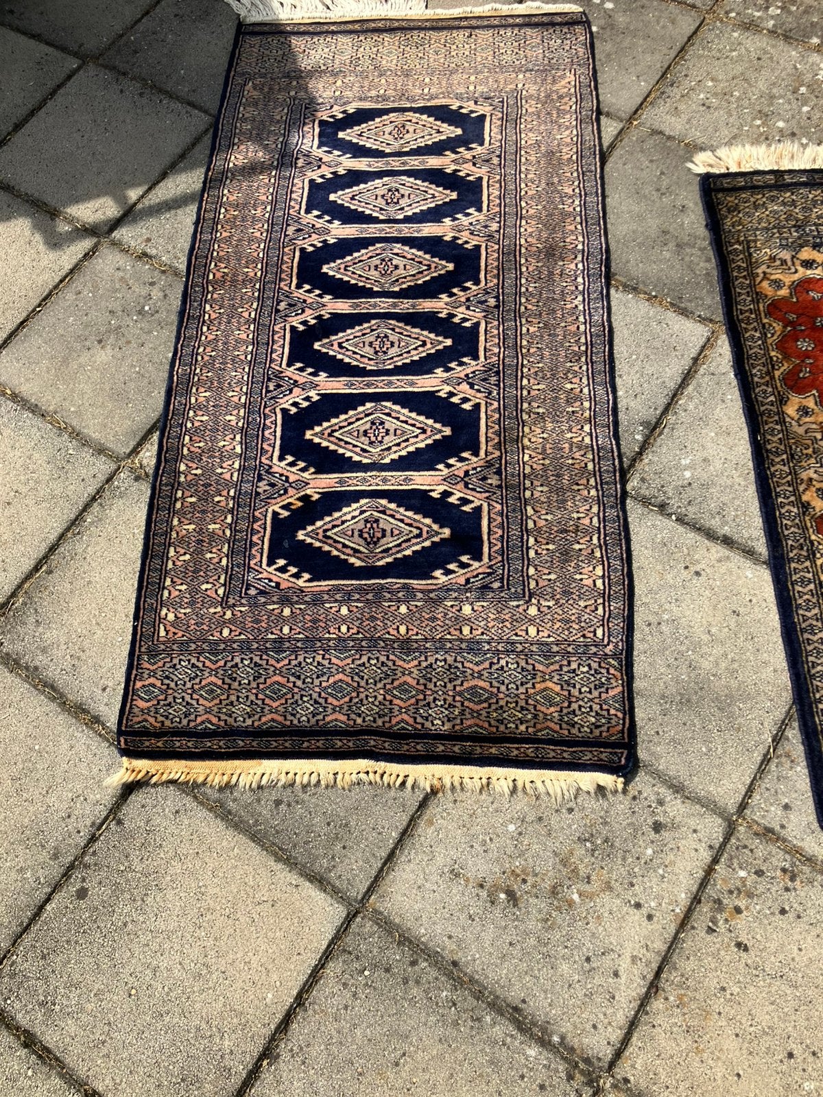 Loper/tafelkleedje ca. 62 x 135 cm., Ophalen, Gebruikt, 100 tot 150 cm, 50 tot 100 cm