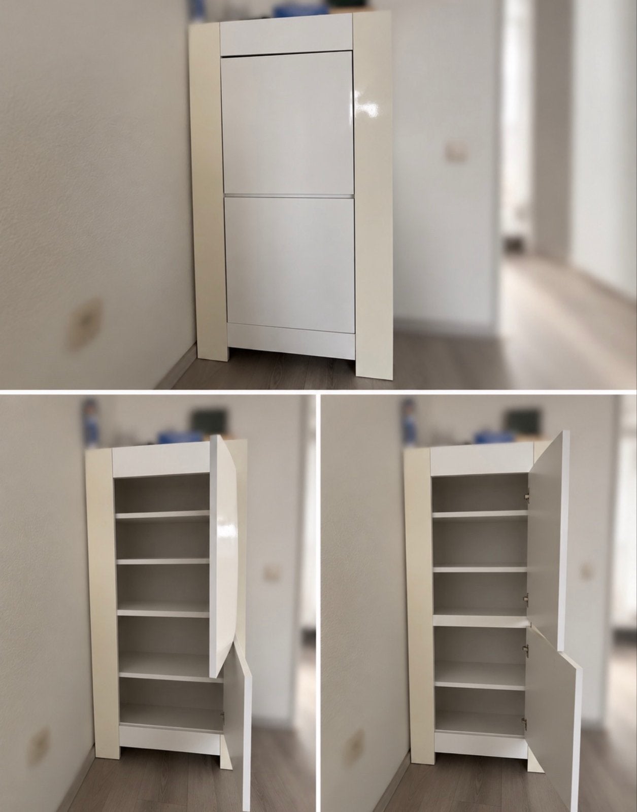 Moderne witte woonkamer kast met 2 deuren, Antiek en Kunst, Ophalen