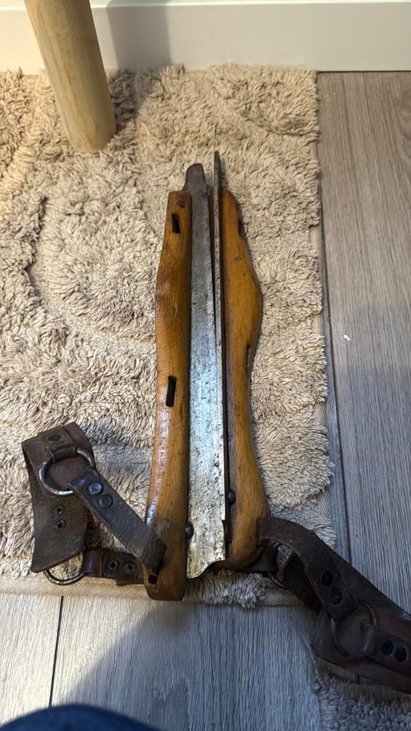 Houten schaatsen A.E Beekman, Ophalen of Verzenden