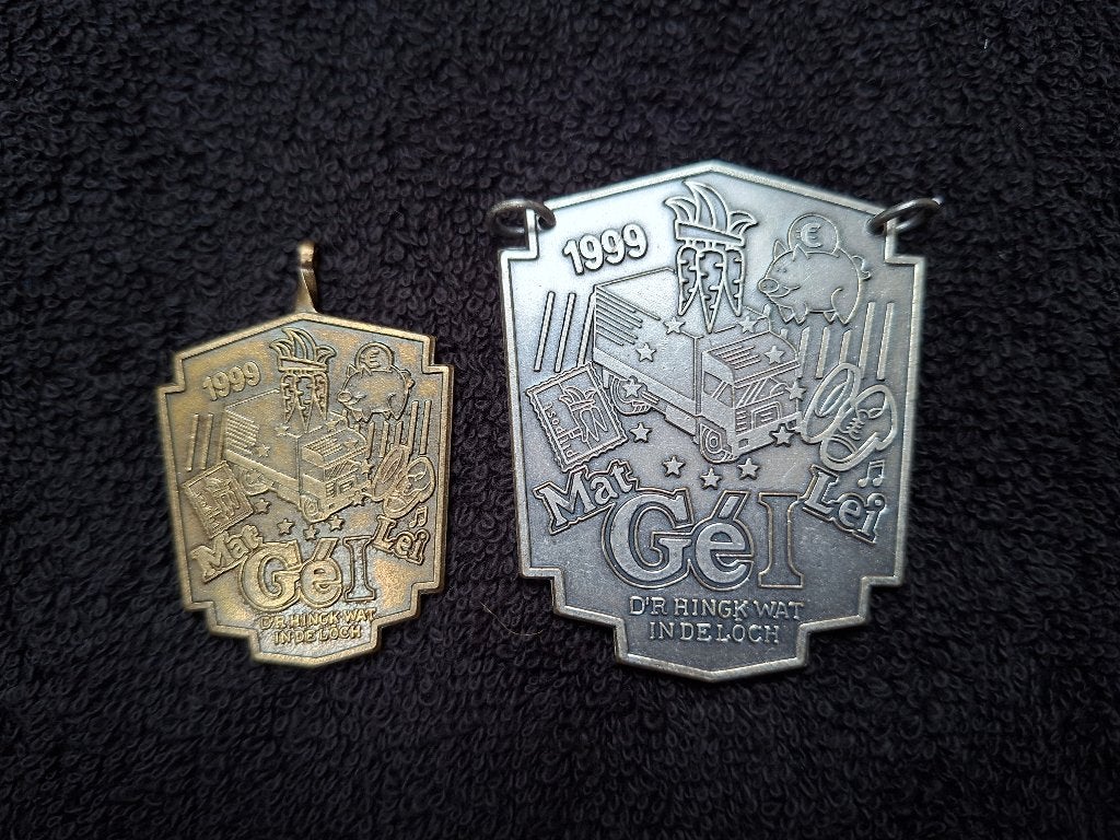 Vastelaovend / Carnavals medaille Wortelepin Blerick 1999, Ophalen of Verzenden, Overige materialen, Nederland