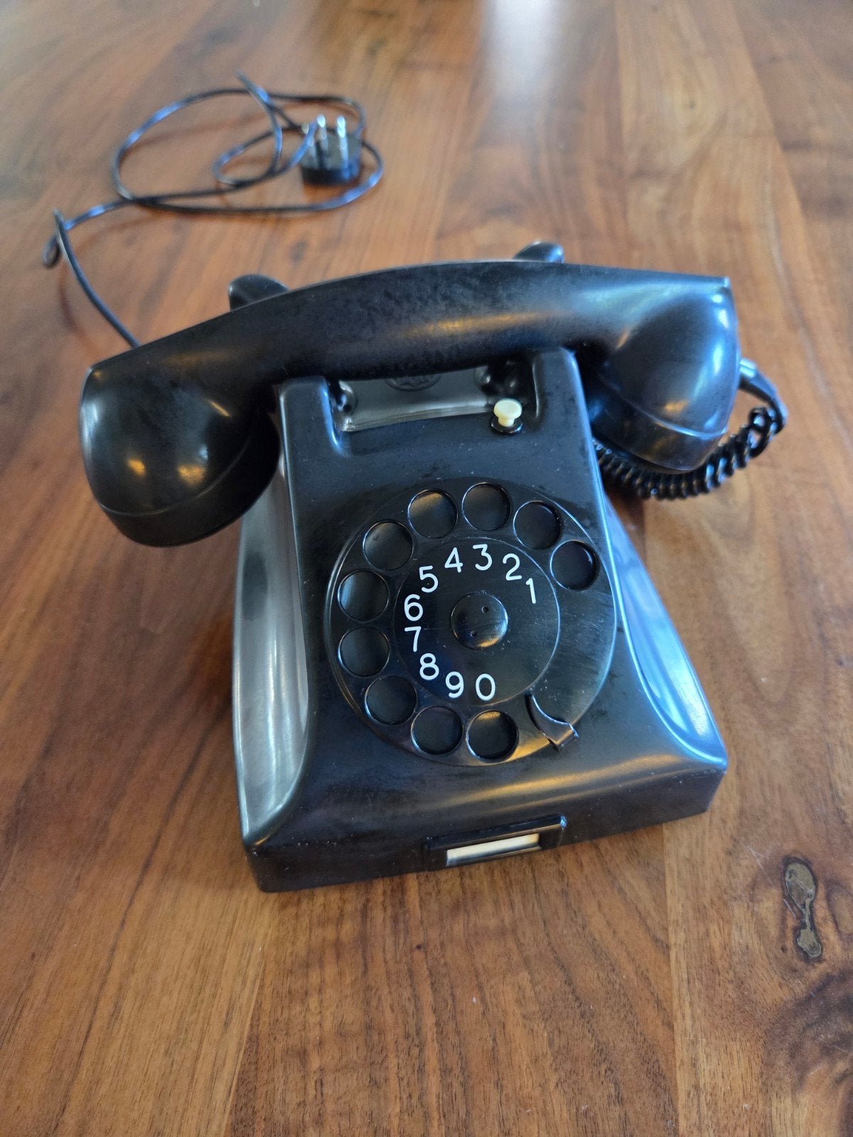 PTT-draaischijftelefoon van bakeliet, Ophalen of Verzenden, Bakeliet