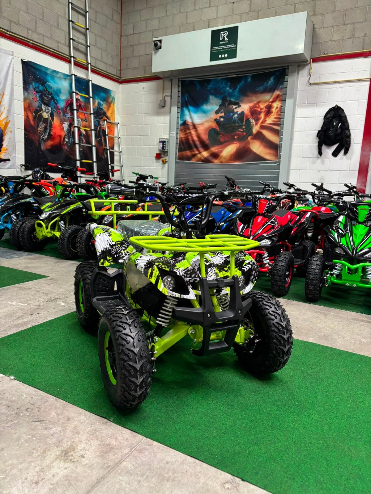 Nieuw Ultra Motocross Lime Elektrische Kinderquad 1000W 48V, Dr.Nolenslaan 157E 6136GM Sittard, Nieuw, Ophalen of Verzenden, Info@roadmax.nl
