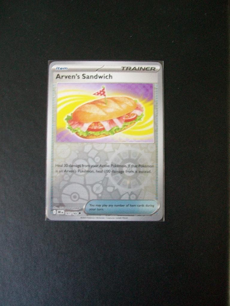 1610 Nieuwe Pokemon Kaart holofoil Trainer ARVEN's SANDWICH, Verzenden, Nieuw, Losse kaart, Foil