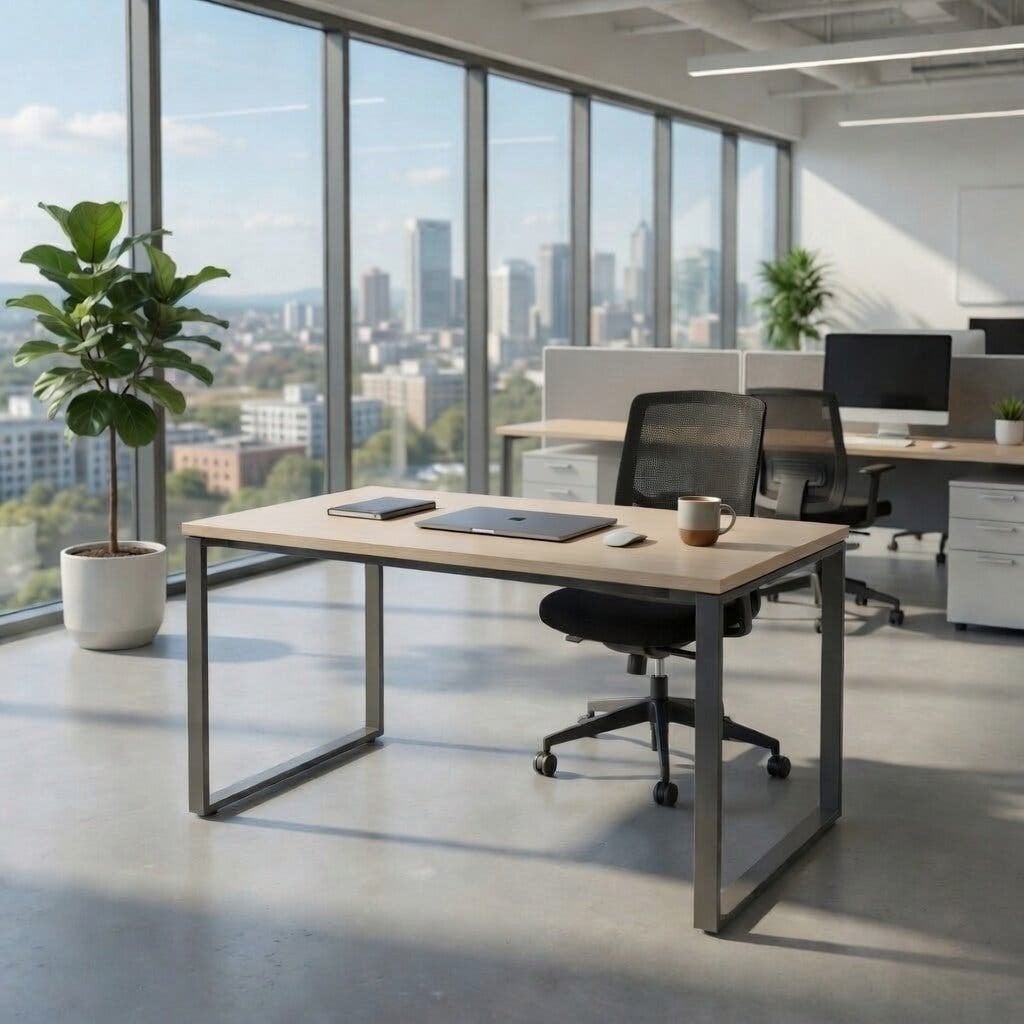 Knoll verstelbaar bureau / tafel - 140x80 cm, Gebruikt, In hoogte verstelbaar, Ophalen of Verzenden, X